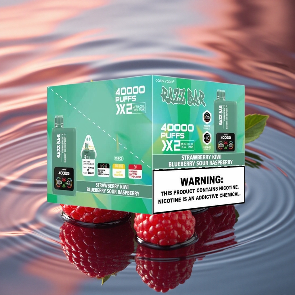 Razz Bar 40000 Puffs Strawberry Kiwi - Blueberry Sour Raspberry Type-C Mesh 5%