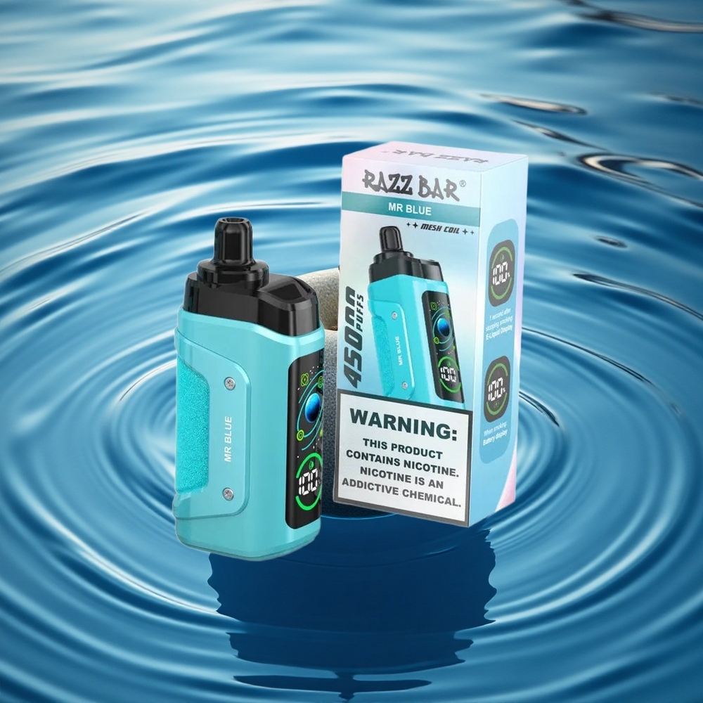 Razz Bar 45000 Puffs Blue Mesh 1.0 Adjustable