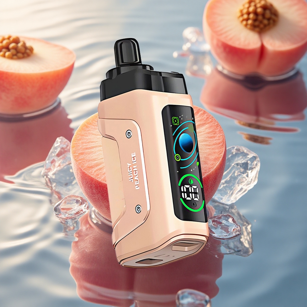 Razz Bar 45000 Puffs Juicy Peach Ice Mesh Rechargeable 20mg