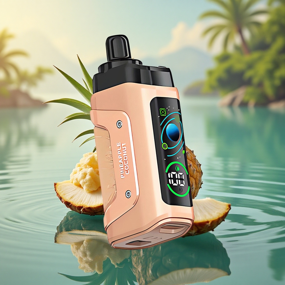 Razz Bar 45000 Puffs Pineapple Coconut Mesh Rechargeable 20mg
