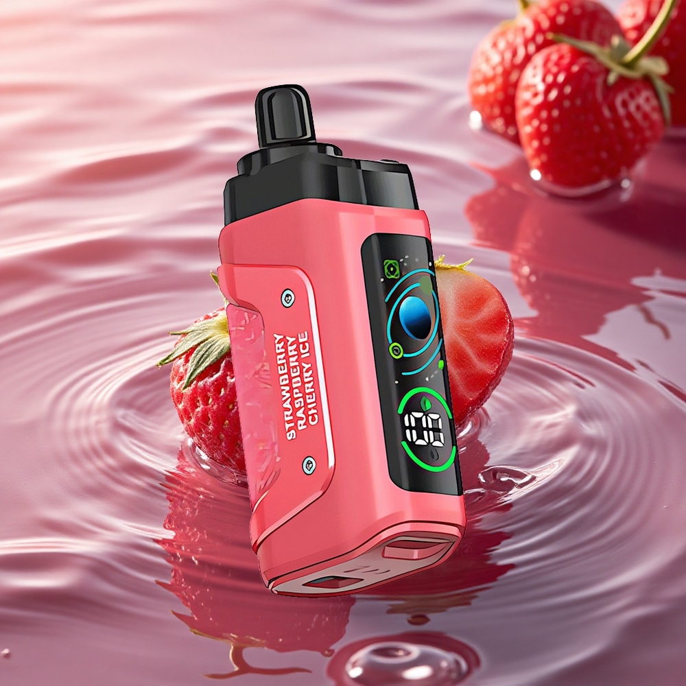 Razz Bar 45000 Puffs Strawberry Cherry Ice Mesh Rechargeable