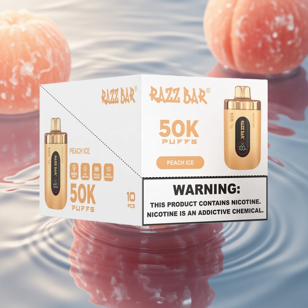 Razz Bar 50K Puffs Peach Ice Mesh 650 Type-C