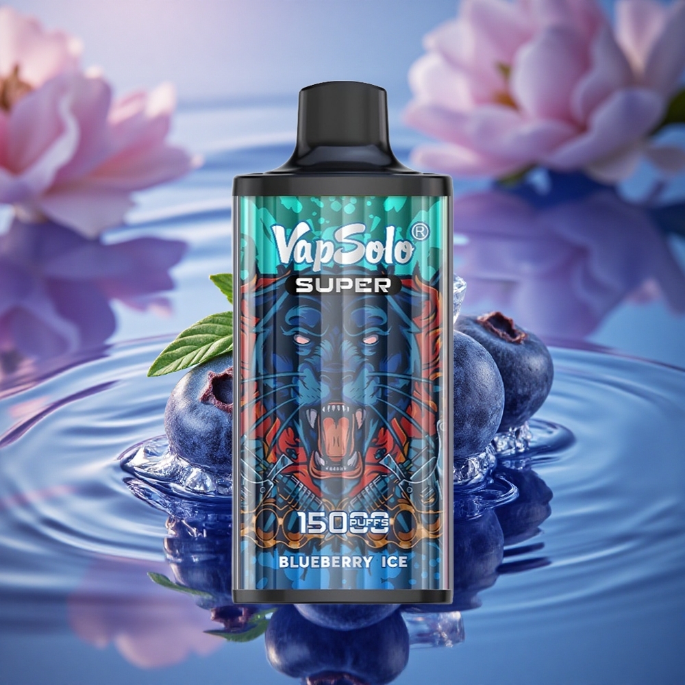 Vapsolo Super 15000 Puffs Blueberry Ice 40ml Mesh