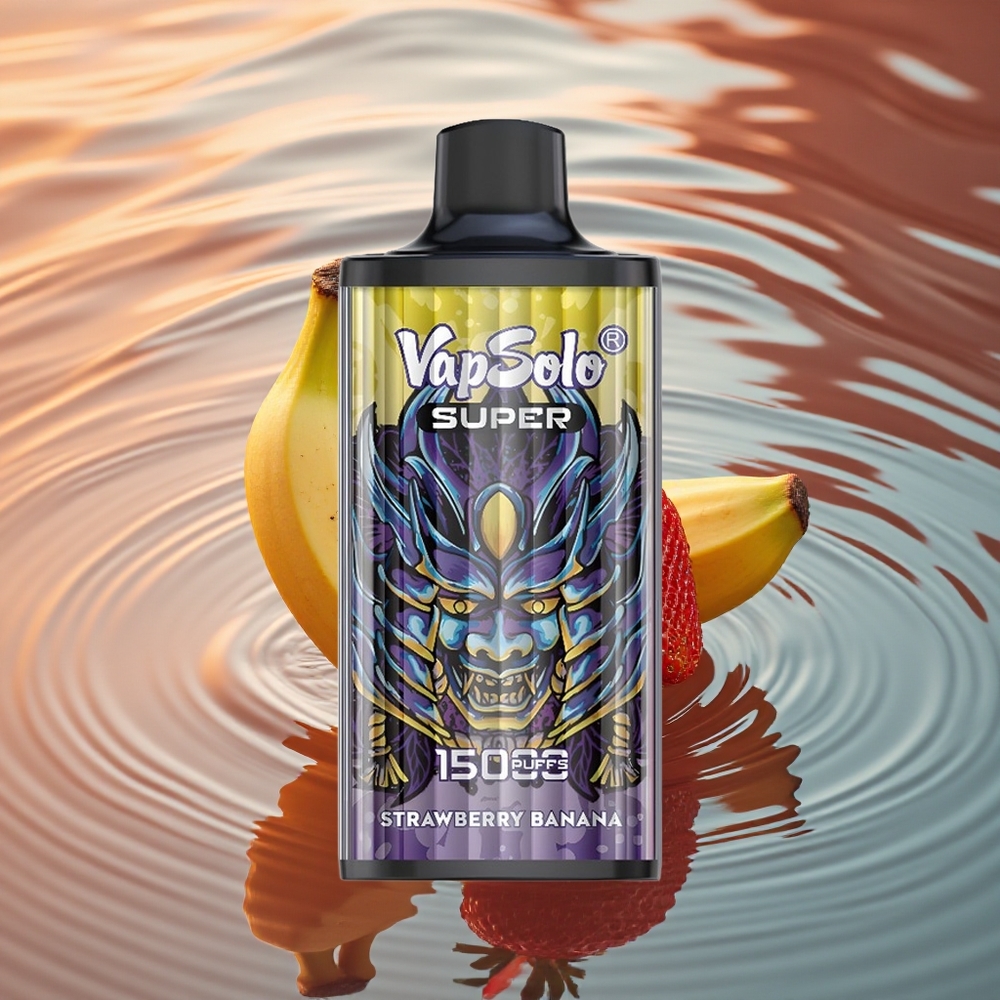 Vapsolo Super 15000 Puffs Strawberry Banana 40ml Mesh Type-C
