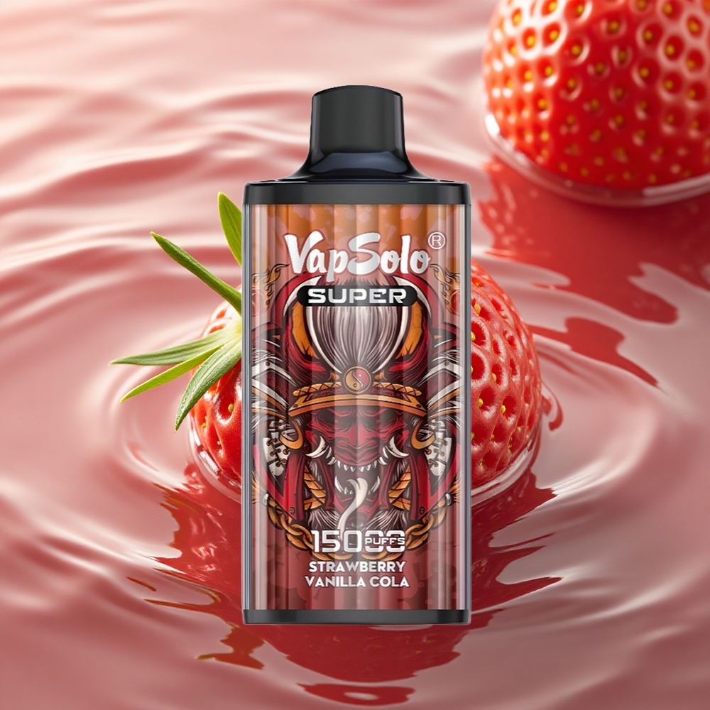 Vapsolo Super 15000 Puffs Strawberry Vanilla Cola 40ml Type-C
