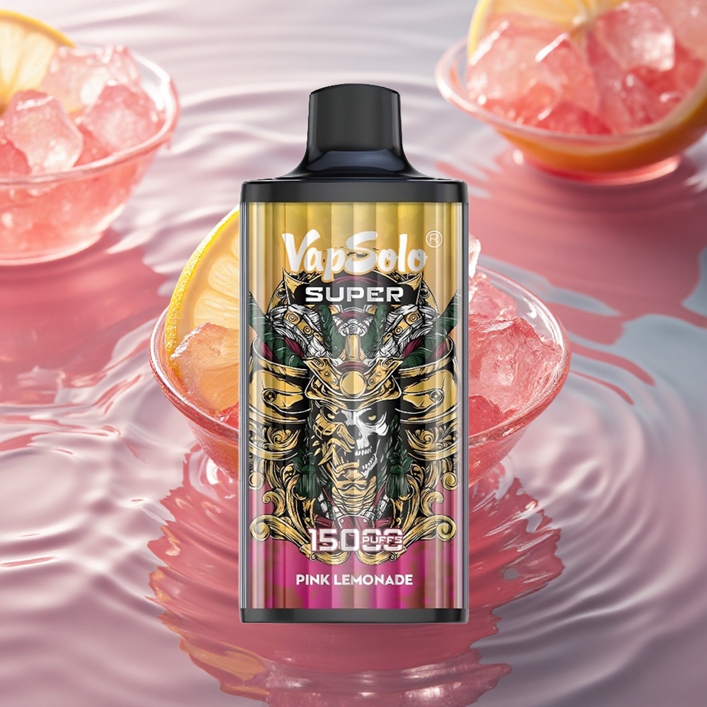 Vapsolo Super 15000 Puffs Super Pink Lemonade 40ml Mesh Coil