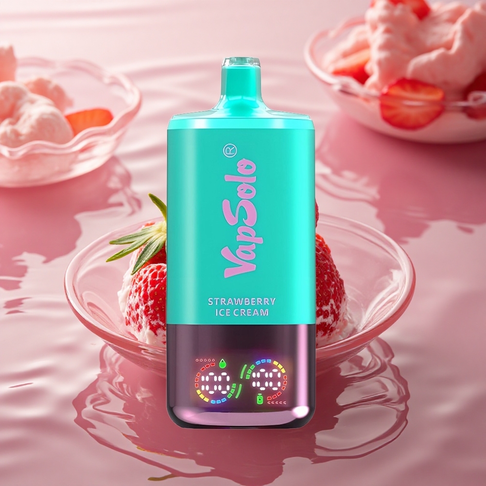 Vapsolo Triple 30000 Puffs Strawberry Ice Cream 40ml Type-C Triple