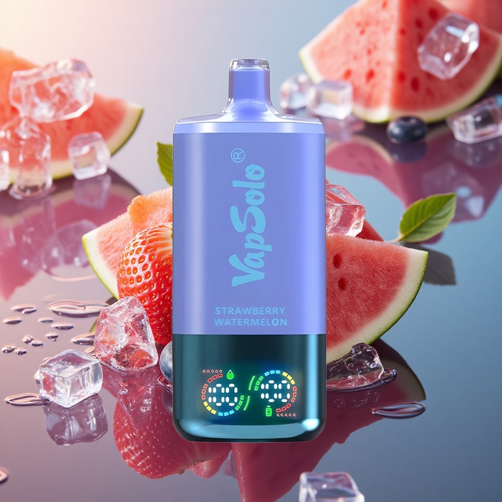 Vapsolo Triple 30000 Puffs Strawberry Watermelon & Blueberry Ice Triple Tank 40ml