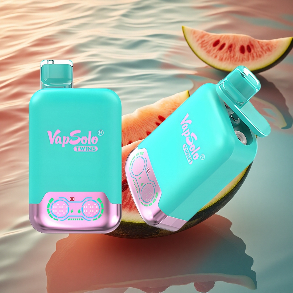 Vapsolo Twins 20000 Puffs Double Melon & Raspberry Watermelon 40ml Type-C