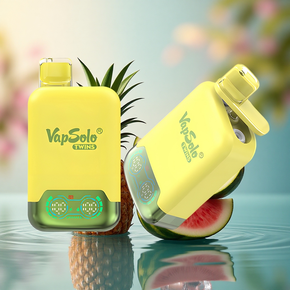 Vapsolo Twins 20000 Puffs Pineapple Coconut & Watermelon Ice Double Tank Type-C