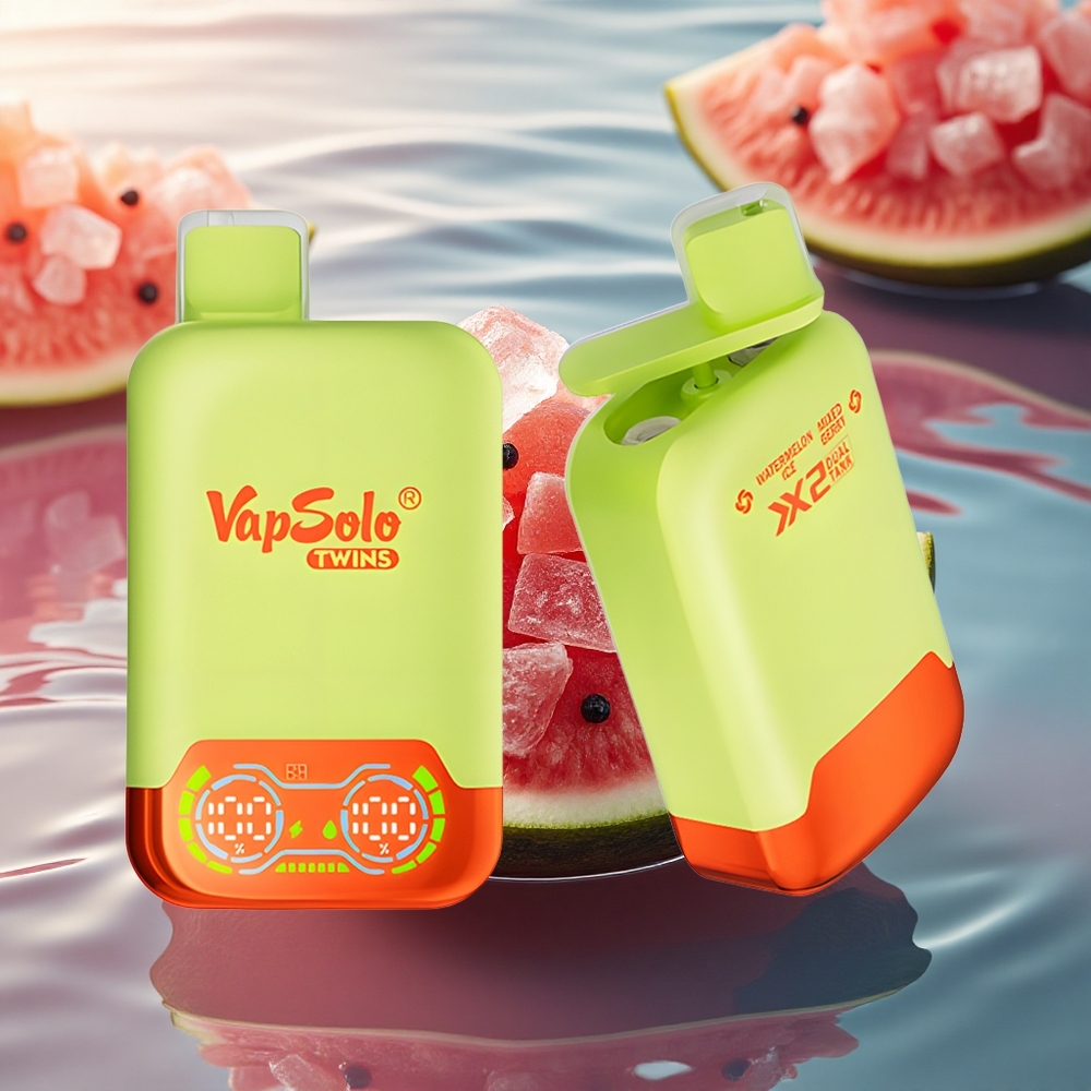 Vapsolo Twins 20000 Puffs Watermelon Berry Dual Tank 40ml