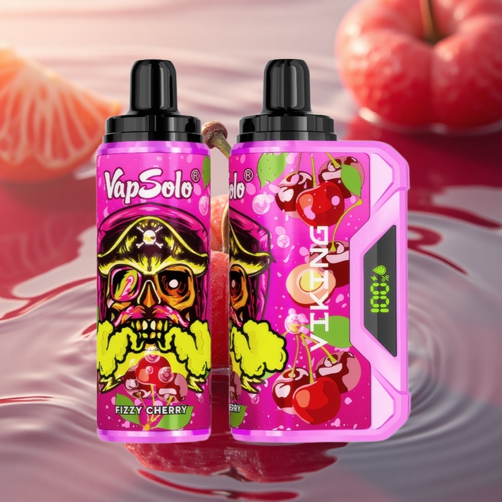 VapSolo VIKING 12000 Puffs Fizzy Cherry 22ml Type-C