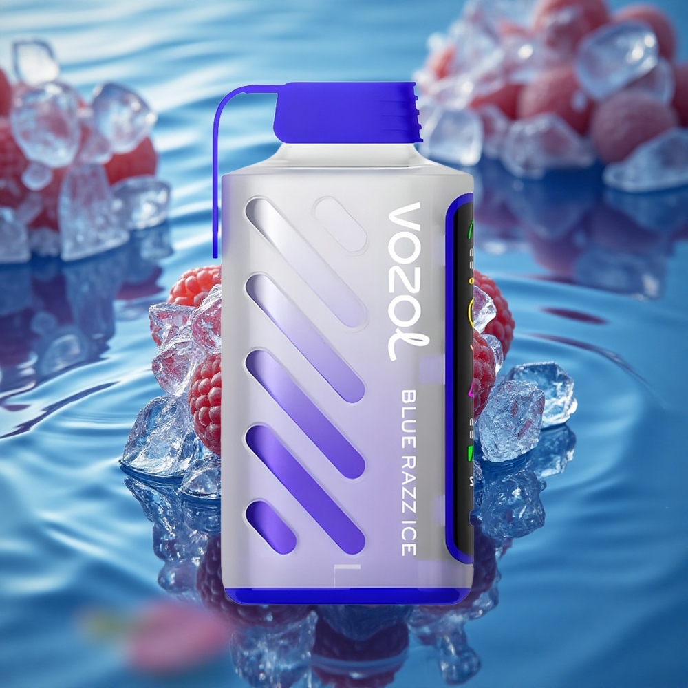 VOZOL Gear Power 20000 Puffs Blue Razz Ice Dual Mesh 20mL