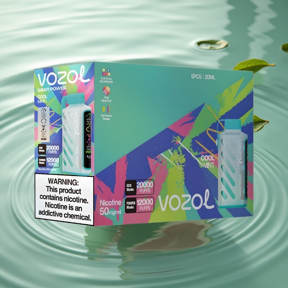 VOZOL Gear Power 20000 Puffs Cool Mint Dual Mesh Tech