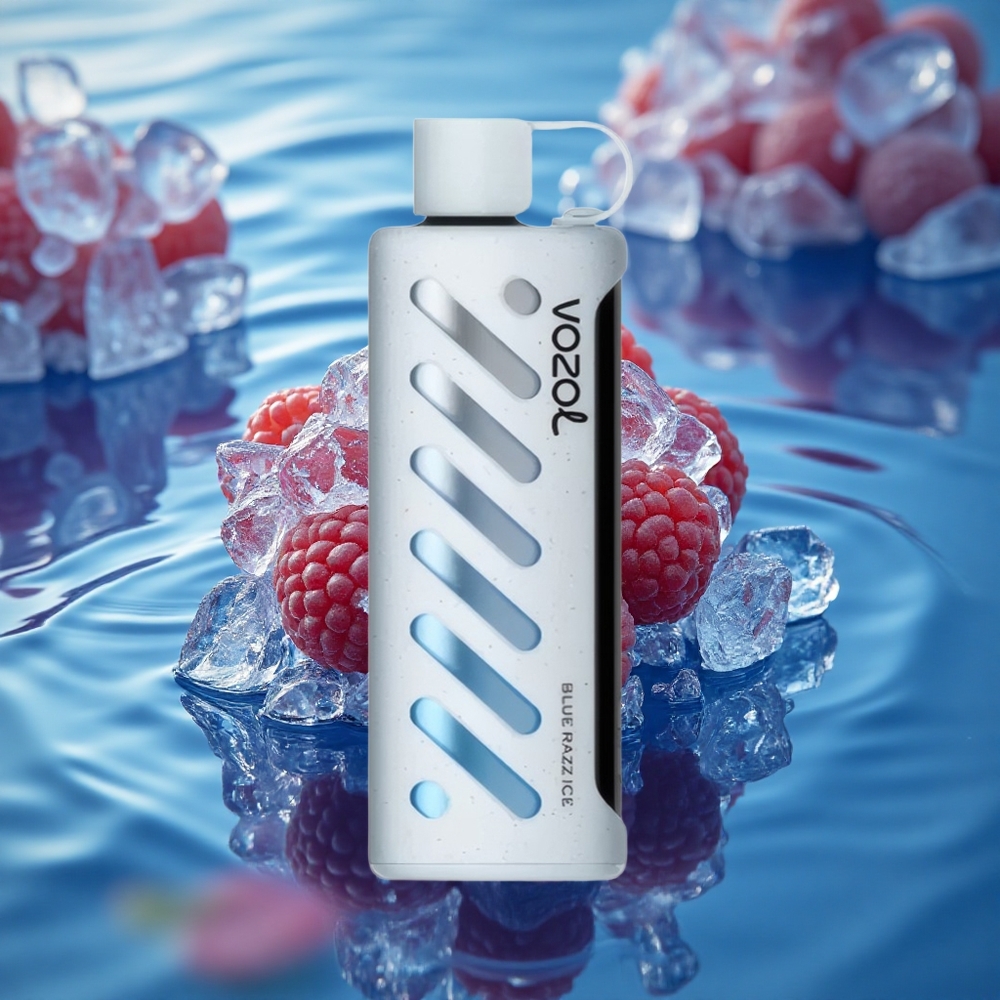 VOZOL Gear Shisha 25000 Puffs Blue Razz Ice Dual Mesh 5mg