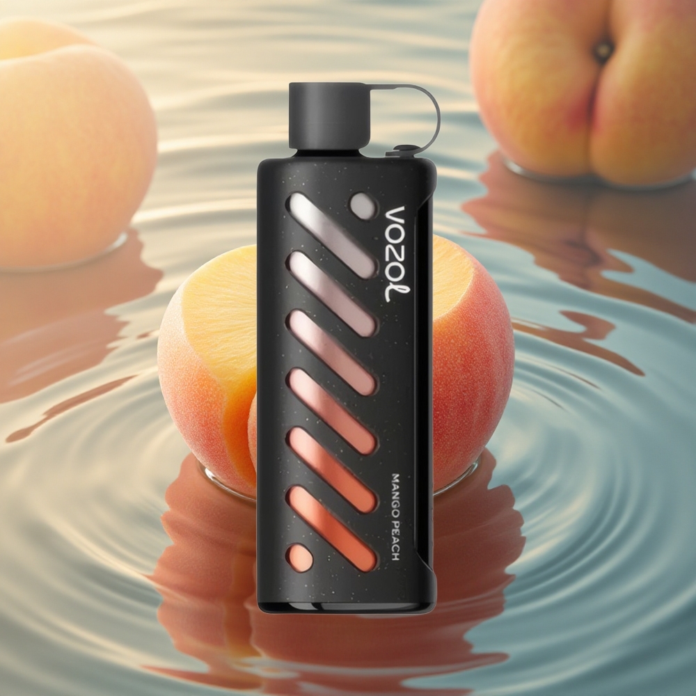 VOZOL Gear Shisha 25000 Puffs Mango Peach Dual Mesh 5mg