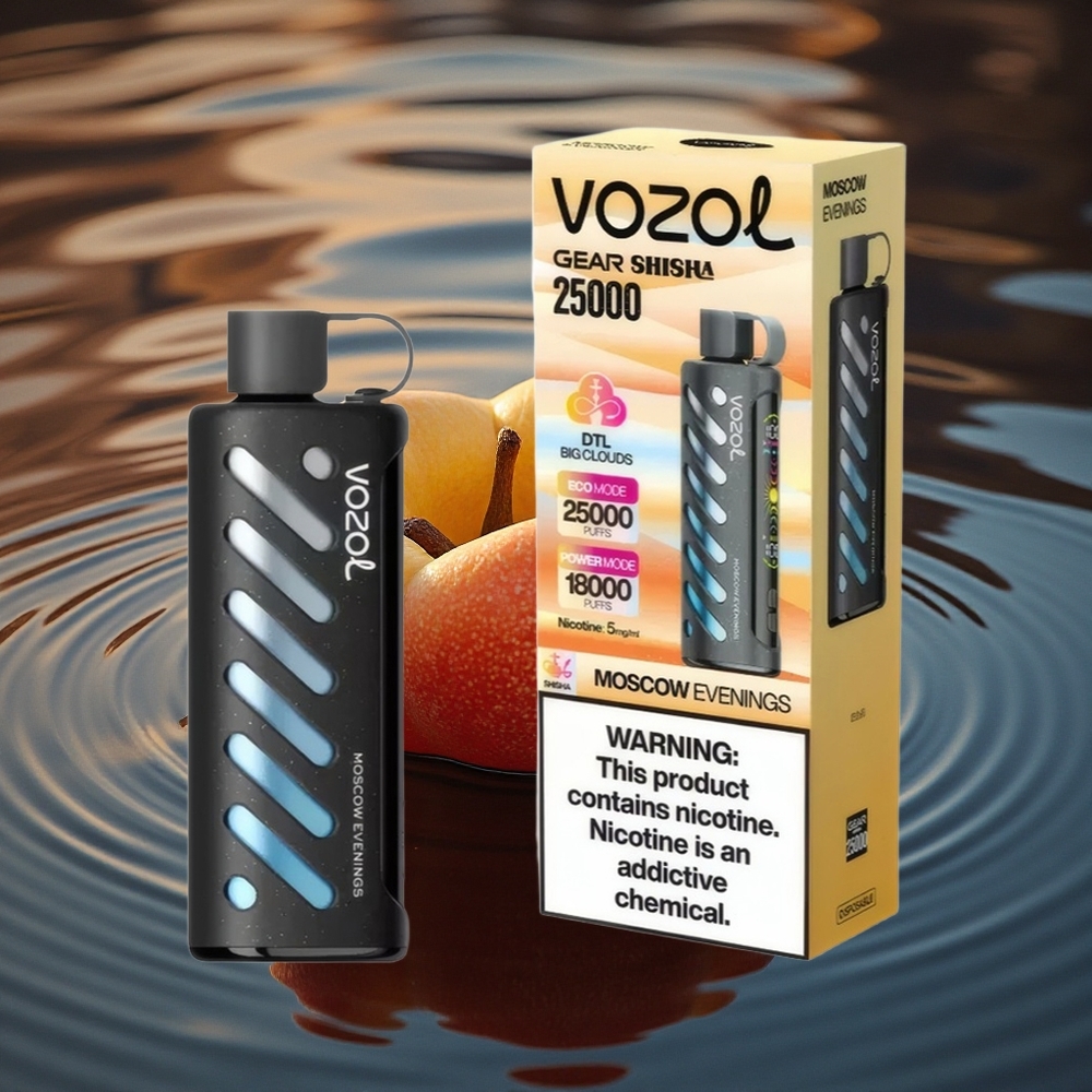 VOZOL Gear Shisha 25000 Puffs Moscow Evenings Dual Mesh 1000mAh 5mg