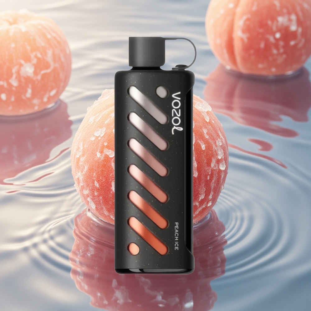 VOZOL Gear Shisha 25000 Puffs Peach Ice Dual Mesh Delight