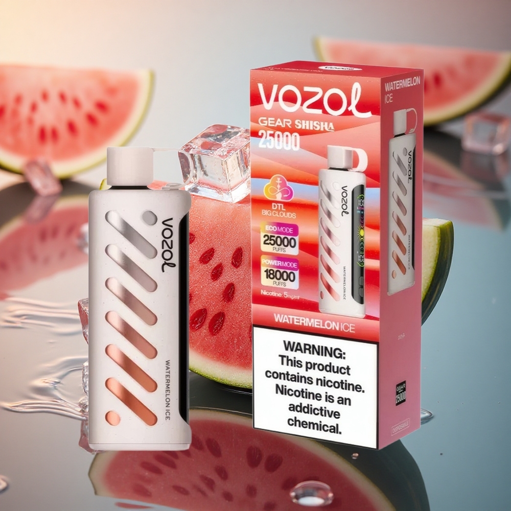 VOZOL Gear Shisha 25000 Puffs Watermelon Ice Dual Mesh 5mg