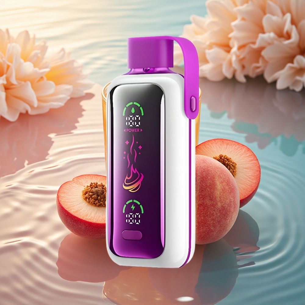 VOZOL Star 20000 Puffs Peach Ice HD Mirror Screen Dual Mesh 650mAh