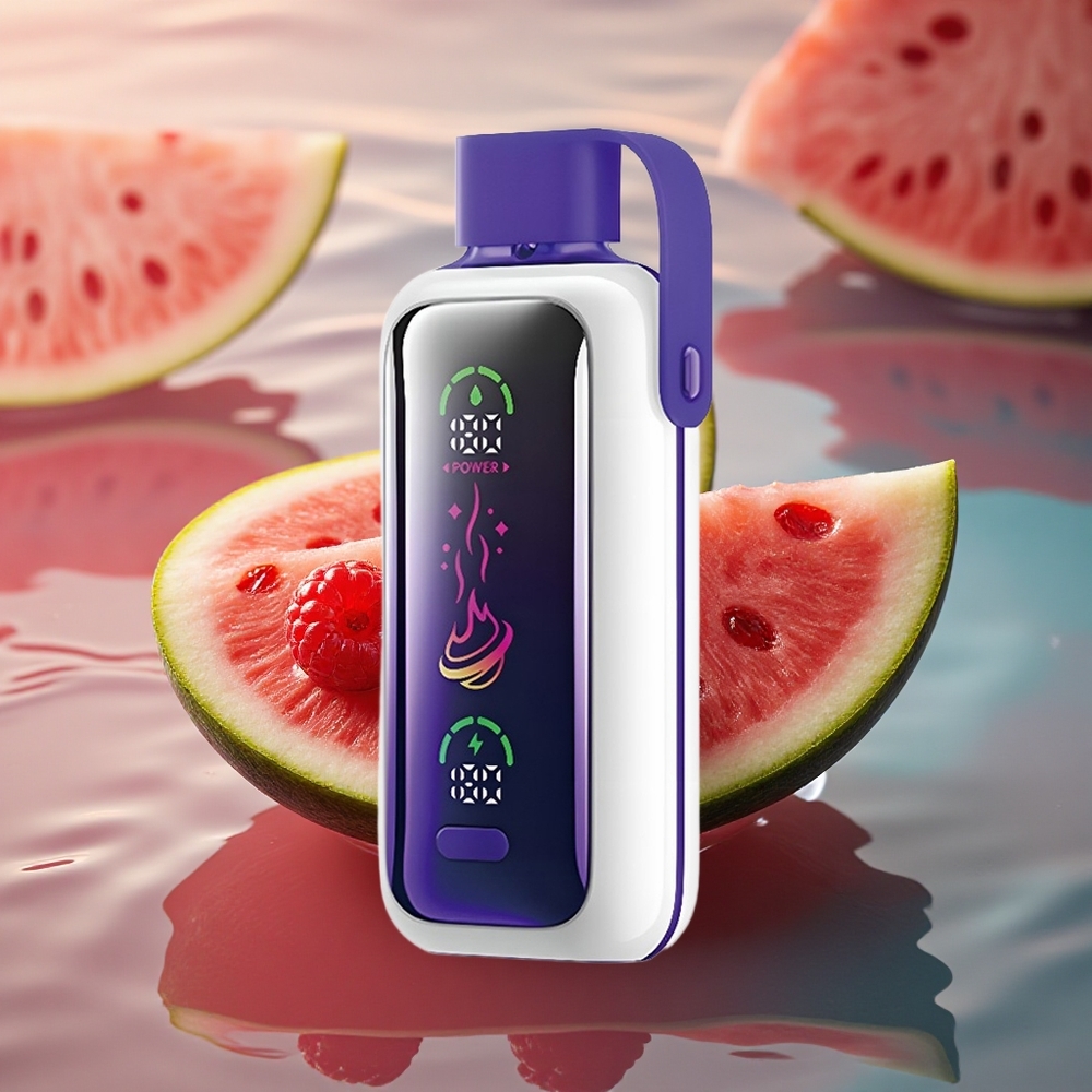 VOZOL Star 20000 Puffs Raspberry Watermelon Dual Mesh HD Screen