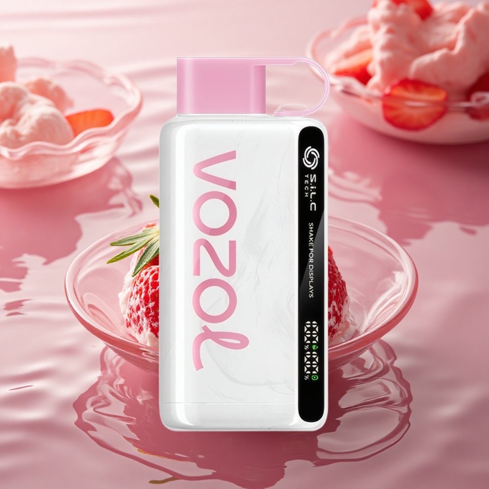 VOZOL STAR 9000/12000 Puffs Strawberry Ice Cream Shake S.i.L.C TECH 650mAh