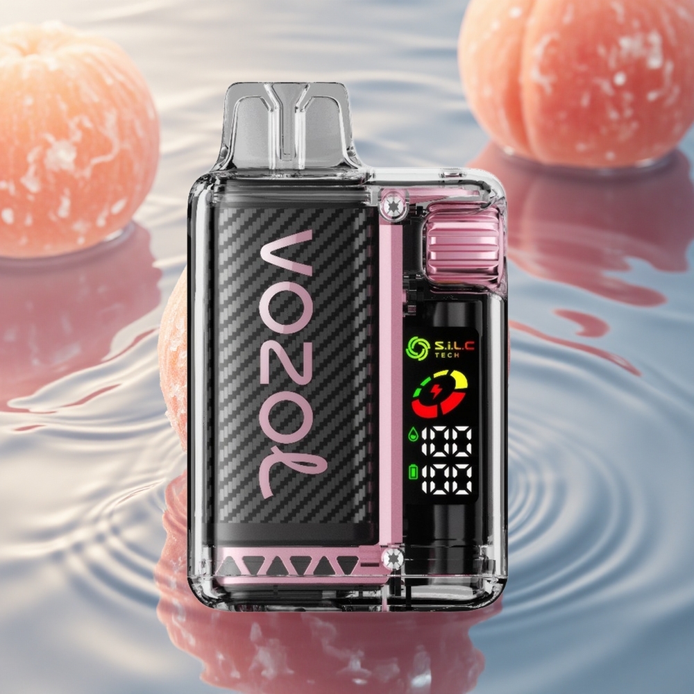 VOZOL Vista 20000 Puffs Peach Ice OLED Dual Mesh