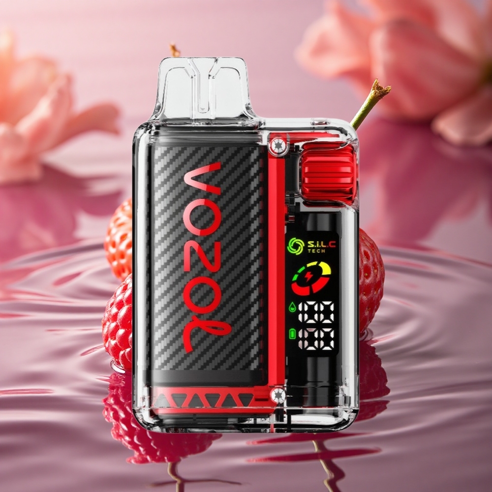 VOZOL Vista 20000 Puffs Strawberry Raspberry Cherry 650mAh OLED Dual Mesh