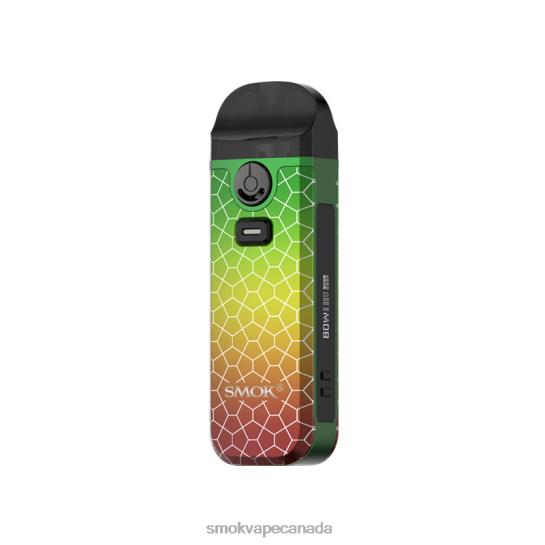 SMOK Nord 4 Kit Rasta Green Armor J04PH274 - SMOK Coils Canada