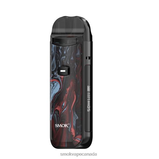 SMOK Nord 50W Kit Black Red Marbling J04PH164 - SMOK Coils Canada