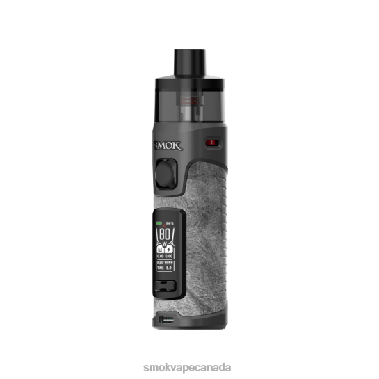 SMOK RPM 5 Pro Kit Grey Leather J04PH81 - SMOK Vape Canada